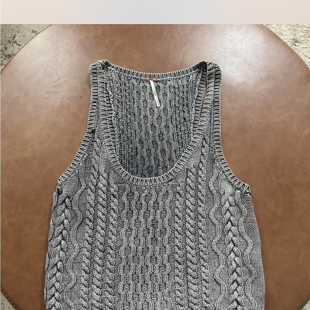 Women's Grey Knit Tank Top